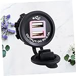 FUNOMOCYA-Motorcycle-Charger-Socket-Furniture-Waterproof-Outlet-Battery-Charger-Tablet-Charger-USB-a-Charger-Modified-Charger-USB-Charger-Car-White-Frame