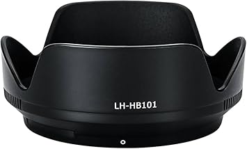 CAM-X HB-101 Bayonet Mount Lens Hood Compatible with NIKKOR Z DX 18-140mm f/3.5-6.3 VR Lens Hood (62 mm, Black)