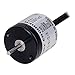 E20S2-100-3-N-12-R, Encoder, Incremental, ?20mm, 2mm Shaft, 100 PPR, A,B,Z, NPN Open Collector Output, 12VDC, Rear Side.