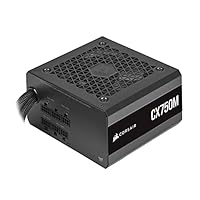 Corsair CX750M (2021), CX-M Series, 750 Watt 80 PLUS Bronze-Zertifiziert Teilmodulares ATX-Netzteil (EPS12V-Anschluss, Leiser Betrieb, 105-°C-Primärkondensatoren, Kompakte Größe) Schwarz