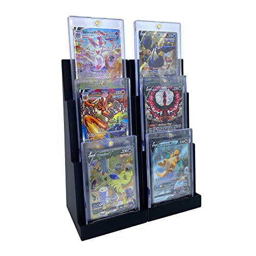 EnderToys Magnetic Holder Card Display Stand (2 Pack) (Black) - Trading Card Display