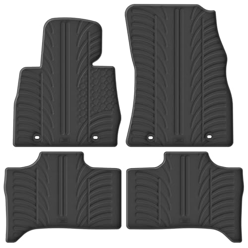Su misura per BMW X5 E53 Gledring Tappetini in Gomma Compatibile con BMW X5 E53 1999-2006 (Profilo T 4-Parti + Clip di Montaggio)