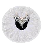 OTMYIGO Professional Ballet Tutu Girls Platter Pancake Tutu Ballerina Party Dress Ballet Dance Competition Costume,Q,140