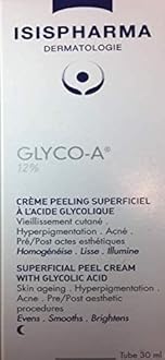 Isis Pharma Glyco-A 12% Glycolic Acid Skin Peel Cream Anti-Aging Wrinkles&Dark Spots 30 Ml by Isis Pharma