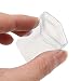 Portagioie trasparente per riporre gioielli, borsa per riporre gioielli, in PVC, trasparente, con chiusura a cerniera, in plastica trasparente, con chiusura a zip