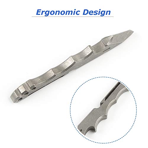 Pry Bar Titane EDC Outil Multifonction Ouvre-Boîte Décapsuleur Clip - 5