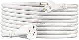 Amazon Basics Extension Cord, 13 Amps, 125V, 15 Foot, White