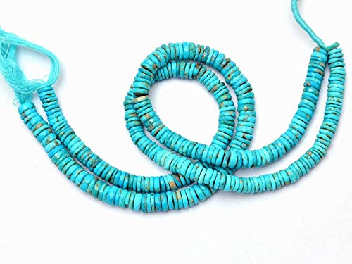 Perles Heishi Turquoise AAA+ pour créer un bijou protecteur chargé d'histoire
