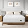 BedStory Queen Mattress 14 Inch Plush Hybrid Mattress in a Box Soft Memory Foam and Individual Pocket Springs for Pressure Relief and Motion Isolation CertiPUR US
