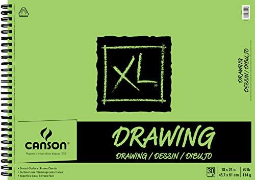Canson Side Wire Pad Xl Series Drawing, 18 X 24 Inches