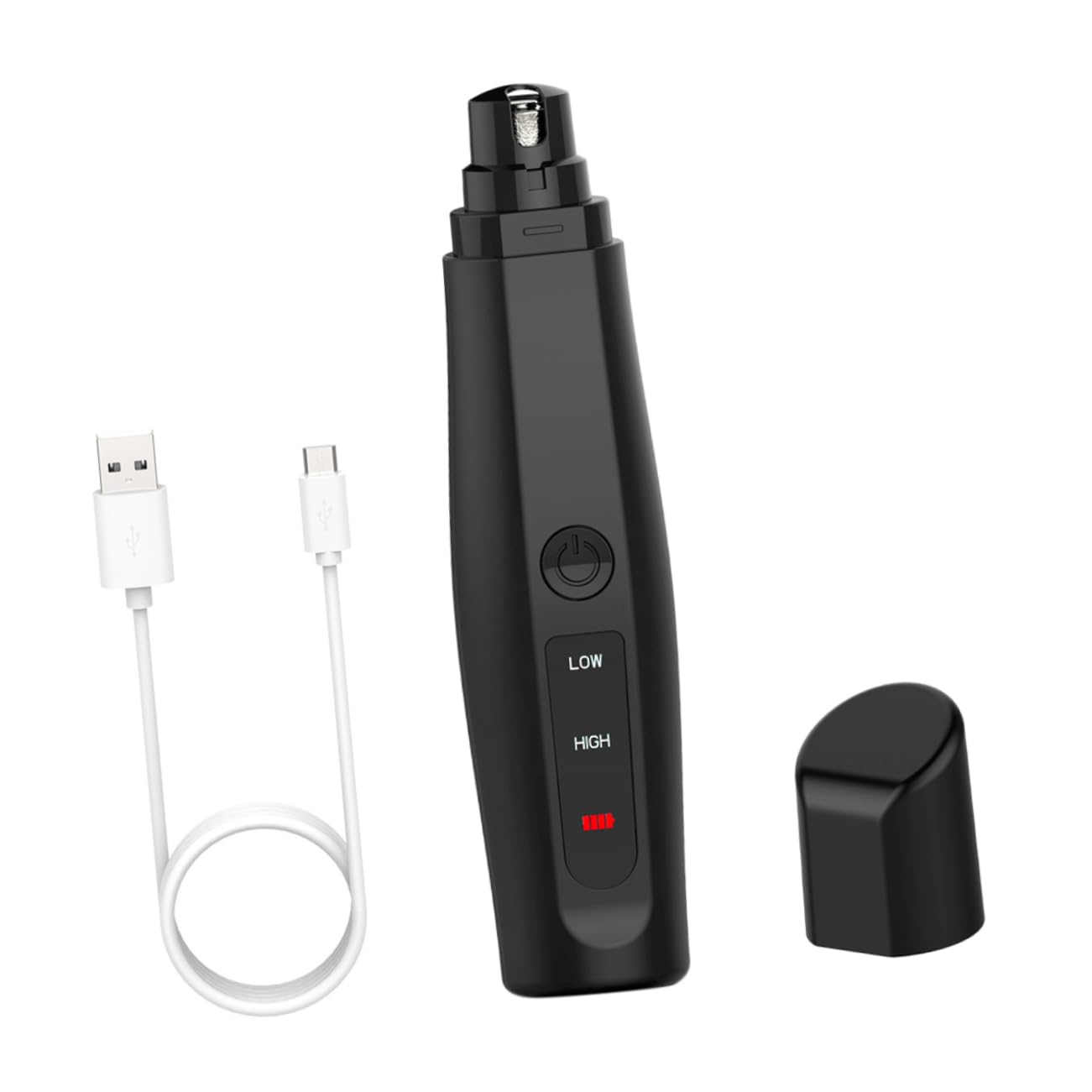 KESYOO Electric Pet Nail Trimmer Dog Nail Clipper with Grinding Head and Easy to Use for Pet Grooming Black