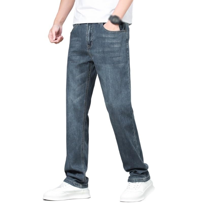 Straight Leg Jeans Street Wide Leg Jeans Baggy Jeans(32)3