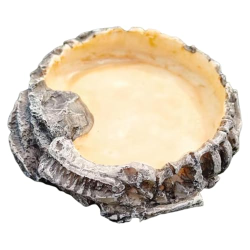 Fzaqwen 爬虫類用給餌皿ボウルアクセサリー 小動物用多目的ウォータートレイ