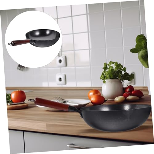 Wok tradicional de hierro con mango ergonómico miniatura 3
