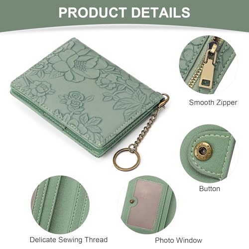 Image of FALAN MULE Small Wallets Woman Slim RFID Blocking Mini Credit Card Holder