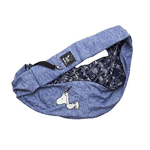 Bolsa Sling Zooz Pets Snoopy Jumping Azul Royal