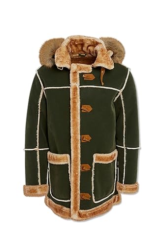 Shearling Lined Men's Denali Jacket in Black by Jordan Craig2