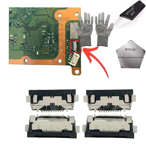 Replacement Original OEM Internal Power Eject Button Flex Cable Connector NEXUS FPC for Xbox Series X Console (2 x Pieces) WYLIE Professional Tools 6 Pack