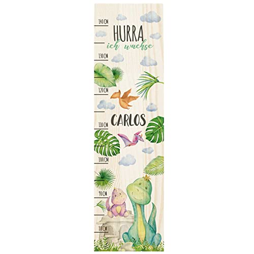 MINIHELDEN Messlatte Personalisiert - 70-150 Cm Kinderzimmer Deko Mit Namen