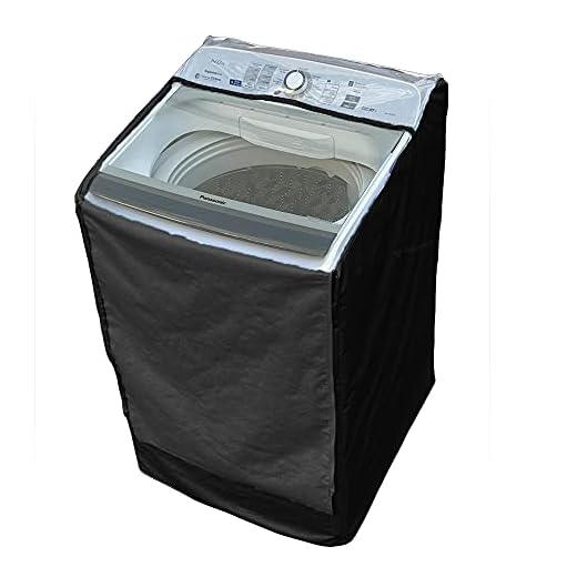 Capa Máquina de Lavar Panasonic 16kg NA-F160B6W Zíper Painel Transparente Preta