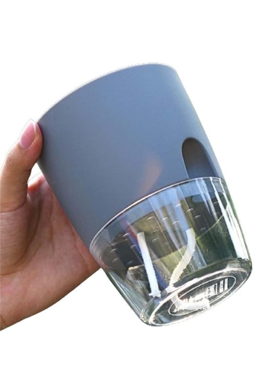 See full amazon price history chart for MAAGHI Self Watering Plastic Flower Pot Cotton Rope Watering Small Plant Pot with Injection Port, Best Flower Pots for Home Decor, Living Room, Table Top | Plants not Included (Grey Big, Pk of 1) MAAGHI Self Watering Plastic Flower Pot Cotton Rope Watering Small Plant Pot with Injection Port, Best Flower Pots for Home Decor, Living Room, Table Top | Plants not Included (Grey Big, Pk of 1) (B0DGQKYL1D) Amazon Price History, Amazon Price Tracker