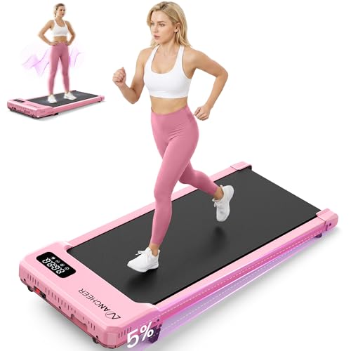Image of ANCHEER Walking Pad with Vibration Plate, Under Desk Treadmill with Incline | 2.5HP Compact Portable Treadmills for Home Small Spaces, Office, Walking Vibration Pad with Remote Control & LED Display