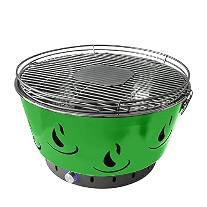 JAK BBQ Airbroil XL J 101 Holzkohlegrill grün Tischgrill Holzkohlegrill mit einstellbarer Belüftung, inklusive Transporttasche, Outdoor Camping Grill – Bild 8