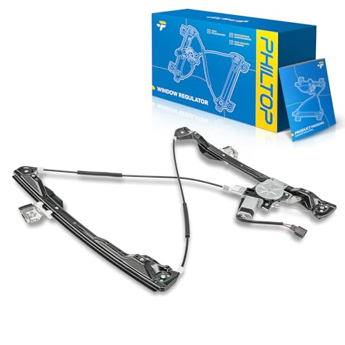 Image of PHILTOP Front Left Driver Side Power Window Regulator and Motor Assembly Compatible with 2000-2007 Ford Focus Replaces 741-174,2 Pins