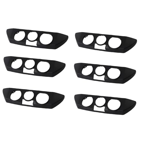 Reinscer 6 paneles de control de calefacción para coche, color negro, para 9N 2002-2010 6Q0820075C 1QA