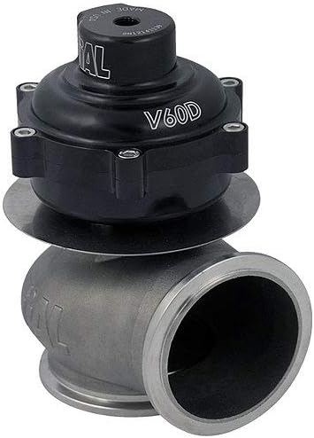 TiAL V60D Compressed Gas Wastegate - 2.90 psi/0.2 bar spring, Black Body
