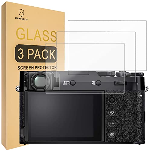 Mr.Shield Screen Protector compatible with Fujifilm X100VI X100V X-T4 X-E4 Camera [Tempered Glass] [3-PACK] [Japan Glass with 9H Hardness]