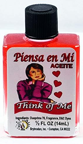 1 PIECE BRYBRADAN THINK OF ME OIL/PIENSA EN MI ACEITE 1/2 FL OZ 14.7ML