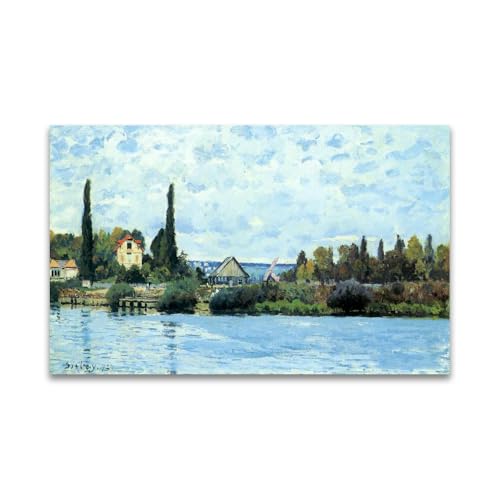 Reproduction d'art classiques Alfred Sisley Seine at Bougival toile haute définition