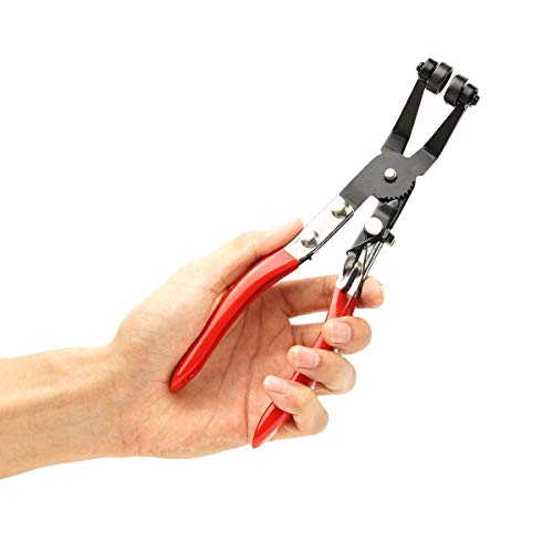 2 Pcs Flat Hose Clamp Plier & 45° Angled Flat Band Hose Clamp Plier, Car Water Pipe Locking Pliers Flexible Ring Type Hose Clamp Pliers For Installation Of Low Radiators And Hose Removal Tool #TOP4
