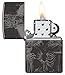 Zippo Skull King Design High Polish Black Pocket Lighter