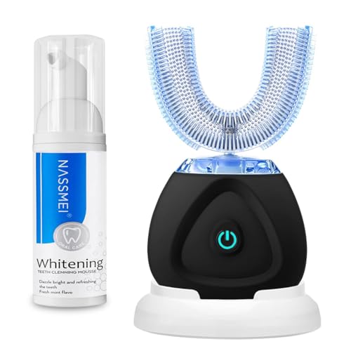 Brosse à dents automatique FULYA avec mousse blanchissante adulte 360 et technologie sonique