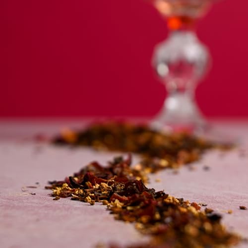 Image of Organic Positively Tea Company, Raspberry Rose, Herbal Tea Bags, 100 Count, Eco-Friendly Tea Bags, Non-GMO