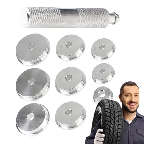 Herramienta de extracción de cojinetes de rueda, herramienta de extracción de rodamientos de, kit de montaje de cojinetes de buje - 10 herramientas de coche, herramienta para quitar rodamientos
