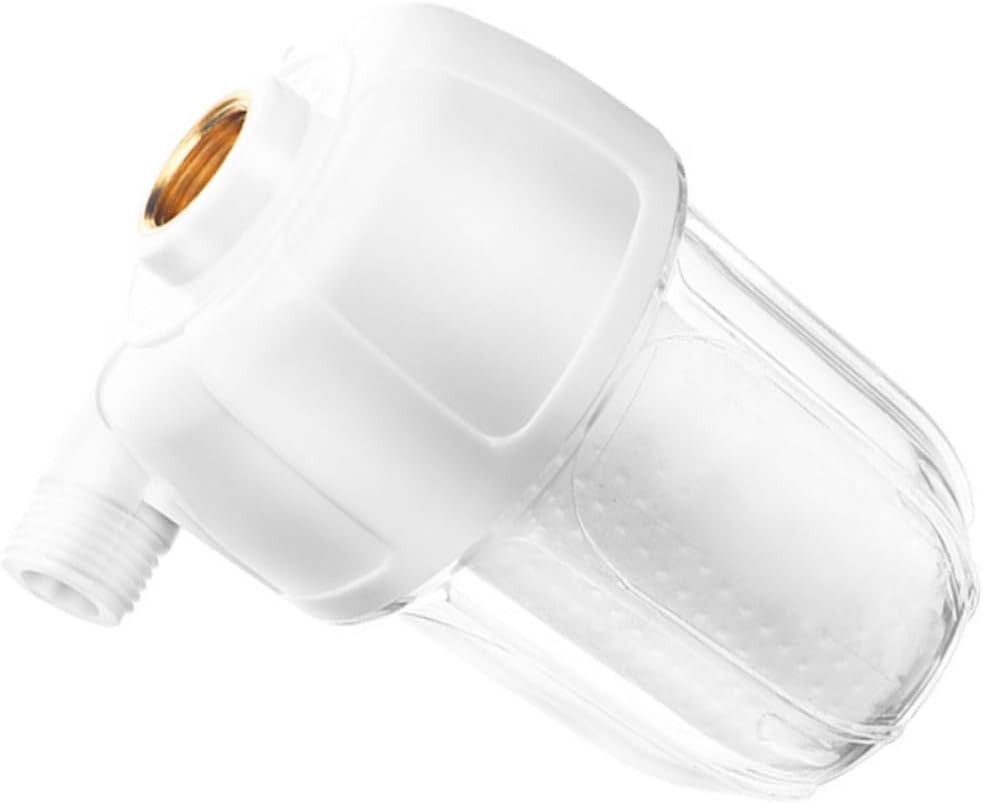 Lurrose Scale Water Heater Filter with Transparent Abs Shell Sediment Prefilter for Tap Water Filtration System Reduces Impurities Protecting Washing Machines