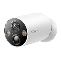 (Ricondizionato) Tapo C425 Telecamera WiFi Esterno Senza Fili 2K 4MP con Base Magnetica, Batteria 10000mAh, Allarme con Rilevamento Movimento, IP66, Audio Bidirezionale, Visione Notturna a Colori