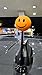 HappyBalls Orange Happy Smiley Face Antenna Ball Car Topper with Magnetic Antenna Topper Roof Stand (Car Magnet Buddy)