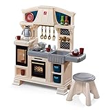 Step2 Classic Chic Play Kitchen | Toddler Kitchen Playset with Accessories & Stool (Amazon Exclusive)