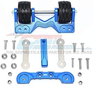 GPM For Traxxas 1/10 Maxx 4WD Monster Truck Upgrade Parts Aluminum Rear Adjustable Wheelie - 1 Set Blue