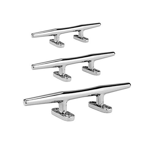 Ostare Boat Cleat Stainless Steel 4" 5" 6",Marine Dock Cleat Or Home Decorative 2Pcs (4" Silver) #TOP1