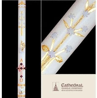 Religious Supply Center Ornamented Paschal Candle