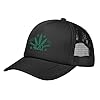 Piegricdiat 420 Cannabis Weed Trucker Hat Mesh Back Baseball Cap Foam Front Hat for Men & Women