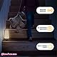 The Glowhouse - LED-Nachtlicht mit PIR-Bewegungsmelder - drahtlos - ideal als Tischlampe - rund