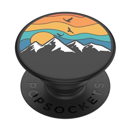 Image of PopSockets Adhesive Phone Grip, Holder- Mountain High | Secure Comfortable Hold, Anti-Drop, Kickstand, Nature, Leaf, Electronic Accessories, For iPad /Kindle /iPhone /Android