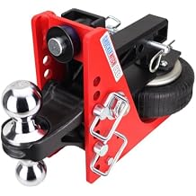 Shocker HD 20K Air Hitch with Chrome Combo 2" & 2-5/16" Balls, Fits 2" Hitch - 20,000 lbs