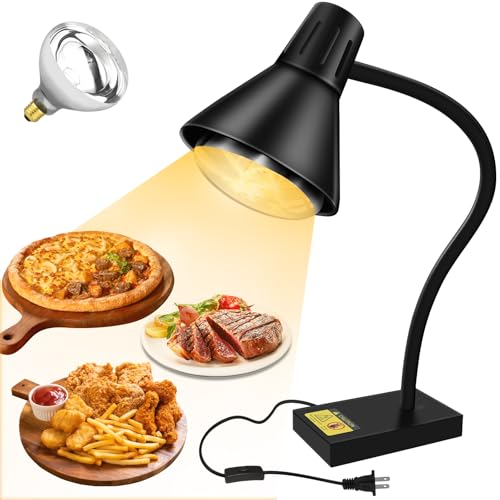 FUXULLACO 250W Single Bulb Catering Heat Lamp